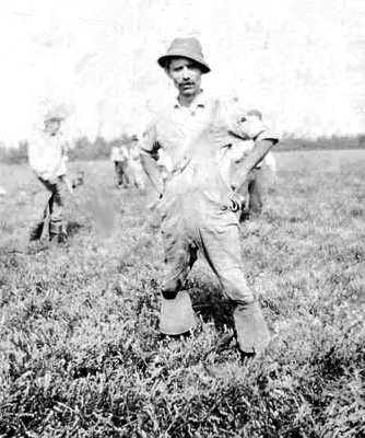 Luigi Dell'Arciprete at the farm
