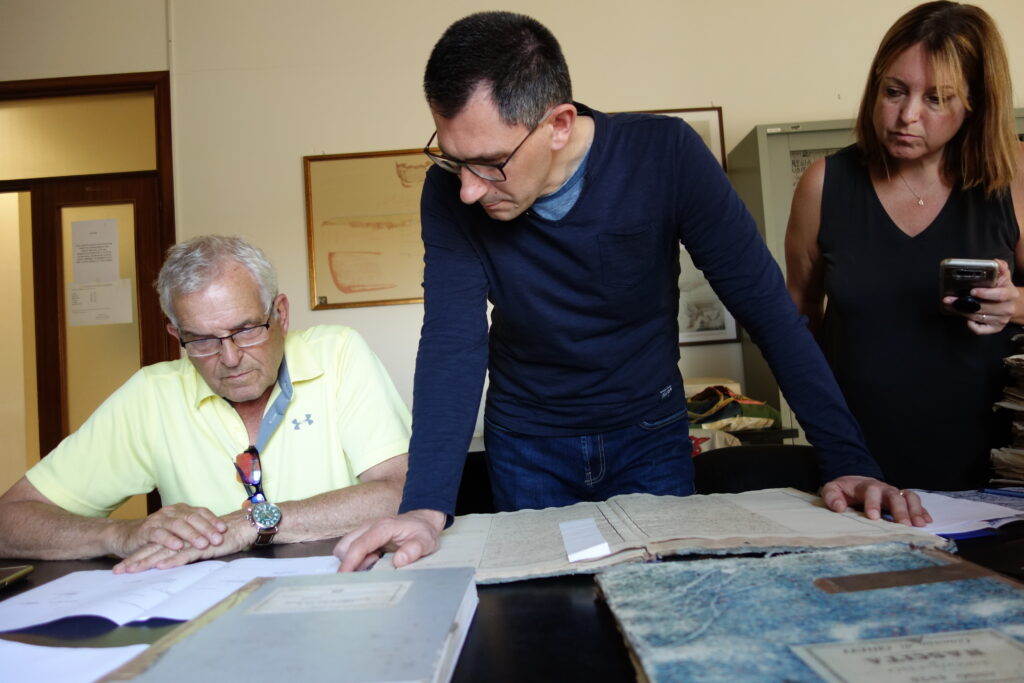 With clients in the state archives