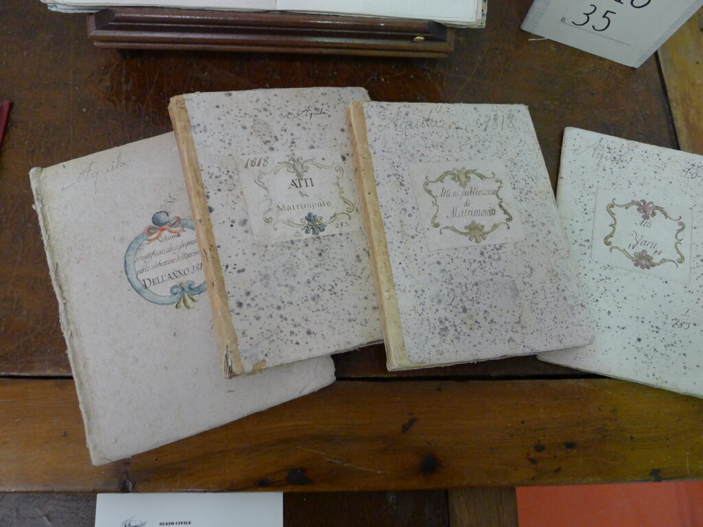Old registers' covers